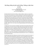 Hệ thống chống sét phi truyền thống: Những sự thật chưa được biết đến