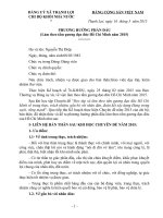 Bài thu hoạch tư tưởng Hồ Chí Minh tháng 3 năm 2015