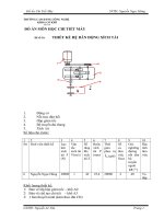 THUYET MINH Chi Tiết Máy phân đôi cấp chậm, dẫn động xích tải