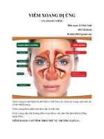 VIÊM XOANG  DI. ỨNG BẰNG Y HỌC CỔ TRUYỀN