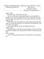 Đề Thi HKII môn Địa Lý lớp 6