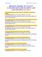 BỘ ĐỀ ÔN THI HK2 TOÁN 9