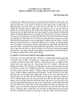 Vai trò của lý thuyết trong nghiên cứu nghệ thuật ở việt nam