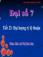 Chương II. §1. Đại lượng tỉ lệ thuận
