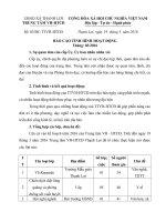 Báo cáo tháng Trung tâm Văn hóa Học tập Cộng đồng Thạnh Lợi