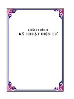 Giao trinh kỹ thuật điện tử
