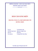 Phương tích của một điểm đối với đường tròn 