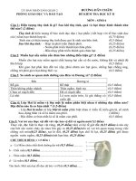 Đề Chính Thức Sinh Học 2015 - 2016