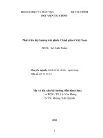 Phát triển thị trường trái phiếu chính phủ ở việt nam