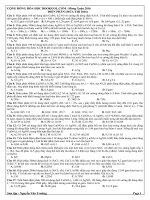 Chuyên đề điện phân ôn thi THPT Quốc gia 2016