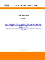 MẶT ĐƯỜNG Ô TÔ – PHƯƠNG PHÁP ĐO VÀ ĐÁNH GIÁ XÁC ĐỊNH ĐỘ BẰNG PHẲNG THEO CHỈ SỐ ĐỘ GỒ GHỀ QUỐC TẾ IRI