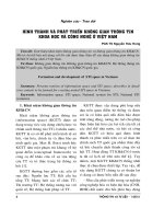 Hình thành và phát triển không gian thông tin khoa học và công nghệ ở Việt Nam