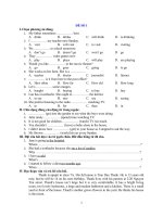 một số đề và đáp án anh van 7 hk 2