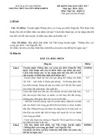 Bài viết số 7 Học kì 2 năm học 2015-2016