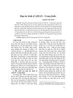 Hợp tác kinh tế ASEAN - Trung Quốc