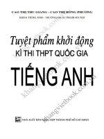 Tuyệt phẩm khởi động kì thi THPT quốc gia tiếng anh tác giả   cao thị thu giang