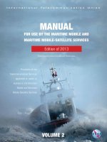 MANUAL FOR USE BY THE MARITIME MOBILE AND MARITIME MOBILE SATELLITE SERVICES VOL 2