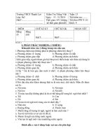 Đề kiểm tra Tiếng Việt 9 học kỳ I năm 2014