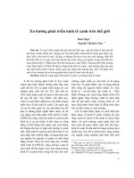 Xu hướng phát triển kinh tế xanh trên thế giới