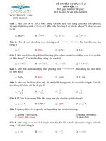 ĐỀ 2 ON BAI TAP o BAN  vật lý 12 (đề đánh lại từ các đề TNCDDH các năm trước)