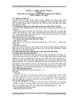 ĐỒ ÁN TỐT NGHIỆP  HẦM DẪN DÒNG THỦY ĐIỆN CỬA ĐẠT