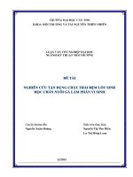 Nghiên cứu tận dụng chất thải đệm lót sinh học làm phân vi sinh