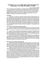 ẢNH HƯỞNG CỦA CÁC ĐIỀU KIỆN THỜI TIẾT ĐỐI VỚI HÀNG HÓA VẬN CHUYỂN TRÊN TÀU BIỂN