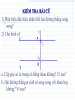 Chương I. §6. Từ vuông góc đến song song