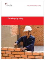 CẨM NANG XÂY DỰNG NHÀ MÁY XI MĂNG
