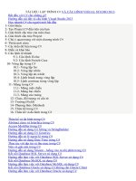 Tài liệu lập trình c và cấu hình visual studio 2013
