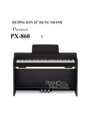 Hướng dẫn sử dụng nhanh piano PX 860