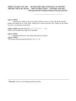 Đề thi học sinh giỏi môn tin học vòng trường _2015-2016