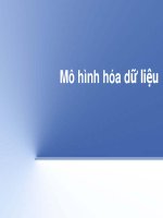 Bài giảng phân tích thiết kế hệ thống thông tin   chương 4 (phần 2)  mô hình hóa dữ liệu