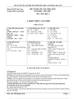 DE CUONG ON TAP HOCKIF II MON HOA HOC 9 NAM HOC20122013