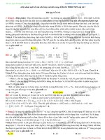 Tổng hợp những bài hóa học hay và khó trong đề thi THPT Quốc gia