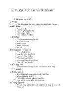 Bài 57 : KHU VỰC TÂY VÀ TRUNG ÂU