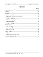 Vận dụng phương pháp bàn tay nặn bột vào dạy các bài của chương các hợp chất vô cơ nhằm nâng cao chất lượng cho học sinh lớp 9a trường THCS biên giới