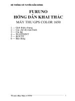 HƯỚNG DẪN KHAI THÁC MÁY THU GPS 1650