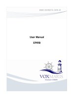 EPIRB USERS MANUAL PHAO BÁO VỊ TRÍ TRONG TÌNH HUỐNG KHẨN CẤP