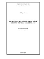 Kiểm chứng một số ràng buộc trong chương trình java sử dụng AOP 