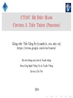 Bài giảng hệ điều hành   chương 3   tiến trình (process)
