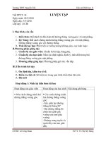 Giáo án LT đường thẳng vuông góc với mặt phẳng lớp 11 cơ bản