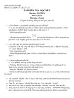 ĐỀ THI HỌC KÌ 2 - MÔN VẬT LÝ 9 (2015-2016)