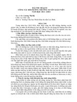 BÀI THU HOẠCH CÔNG TÁC BỒI DƯỠNG THƯỜNG XUYÊN GIÁO VIÊN NĂM HỌC 2013 12014