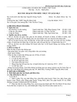 BÀI THU HOẠCH TÌM HIỂU THỰC TẾ GIÁO DỤC TRƯỜNG NGUYỄN HỮU CẢNH