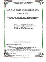 Giáo dục tình yêu biển   đảo thông qua một số bài học trong chương trình địa lý lớp 12 