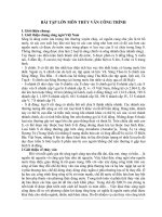 Bài tập lớn môn thủy văn công trình