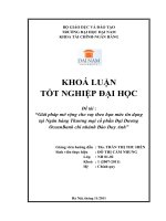 Khoá luận tốt nghiệp Giải pháp mở rộng cho vay theo hạn mức tín dụng tại ngân hàng thương mại cổ phần đại dương oceanbank chi nhánh đào duy anh