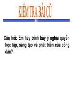 Bài 8. Pháp luật với sự phát triển của công dân