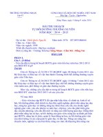 bài thu hoạch tự bồi dưỡng thường xuyên năm học 2014 2015
